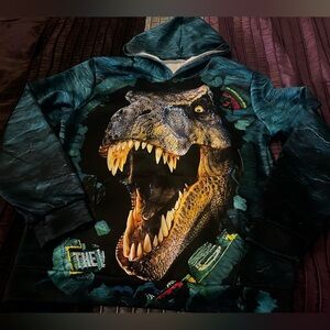 Fierce Dinosaur Graphic Hoodie
